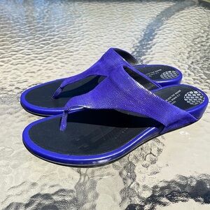 Fitflop FF2  Collections Banda Opal Suede Leather Thong Sandals Sz EU39/US8